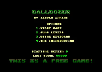 Balldozer (UK) (1991) (PD) screen shot title